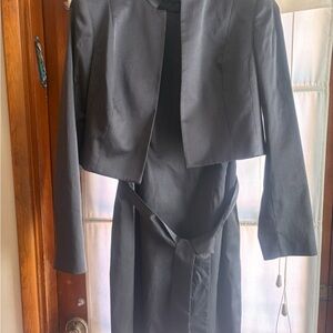 Anne Klein Gray Sleeveless Dress with Jacket